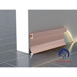 Thiết kế hiện đại nhôm sàn ván chân tường Ốp chân tường hồ sơ Giao hàng nhanh gạch Trims cho nhà bếp khách sạn phòng khách phòng ngủ - Product Image 6