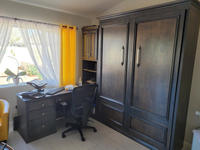 Vente en gros direct d'usine de haute qualité lit escamotable personnalisé avec armoire de bureau lit escamotable multifonctionnel pour mobilier de chambre