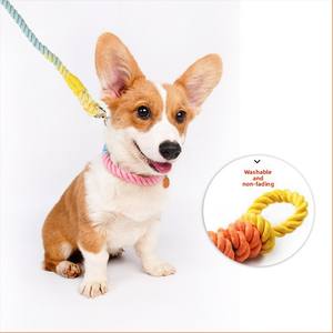 Colliers pour chiens en coton tissé <span class=keywords><strong>de</strong></span> <span class=keywords><strong>luxe</strong></span>, motifs colorés et unis, antichoc, toutes saisons, pour grands et moyens chiens, vente en gros - Product Image 2