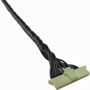 Harnais de câblage personnalisé Samtec ISS1-10-L 1,0 mm 10 broches, câble discret avec connecteur UL3302 28AWG XLPE LSZH - Product Image 2