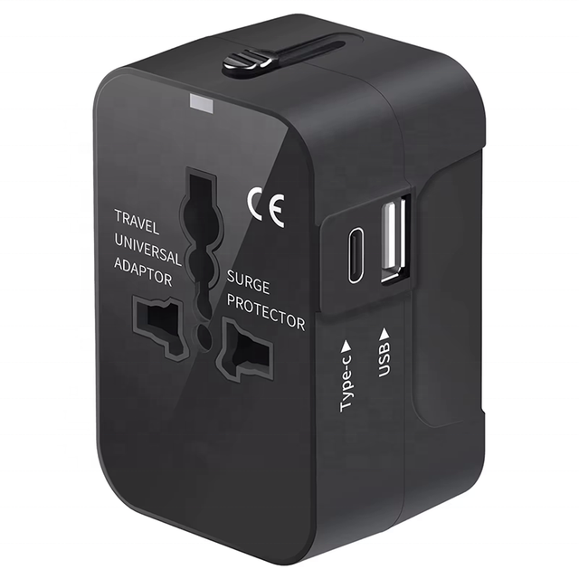 Worldwide All in One Universal Travel Adapter AC Power Plug Adapter Wall Charger with USB C and USB a Ports