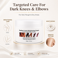 Crème éclaircissante miracle 7 jours marque privée 200g et 150g sérum éclaircissant rapide pour la peau pour les femmes genoux et coudes foncés
