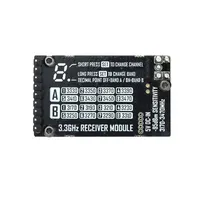 RUSHFPV 3.3G 4W VTX IRC Tramp 7-30V Émetteur vidéo métallique et module VRX pour drone FPV longue portée