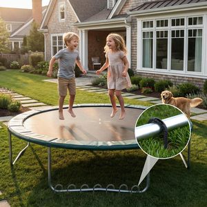 Estacas de Acero en Forma de U Gaildon de 8 Pulgadas, Paquete de 10, Anclaje de Suelo de Acero de Aleación Negra de Alta Resistencia para Tiendas de Campaña, Cercas, Trampolines y Patios - Product Image 5