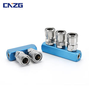 ข้อต่อเร็วแบบ 2 ทาง SMYSMV รุ่น Tee ชนิด C แบบ 4 จุด เกลียวใน-เกลียวนอก สำหรับสายลม อุปกรณ์นิวเมติก - Product Image 3