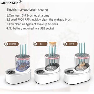 Máquina Limpiadora <span class=keywords><strong>de</strong></span> Brochas <span class=keywords><strong>de</strong></span> Maquillaje 3 en 1 con USB, Eléctrica, Automática, <span class=keywords><strong>de</strong></span> Secado Rápido, No Daña el Cabello ni las <span class=keywords><strong>Uñas</strong></span> - Product Image 3