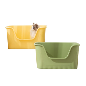 Bac à litière pour <span class=keywords><strong>chat</strong></span> durable, grande capacité, facile à nettoyer, anti-éclaboussures, anti-odeurs, extra-large, semi-fermé, en plastique, pour animaux de compagnie - Product Image 4