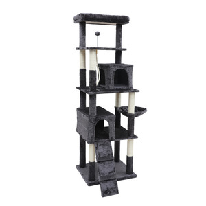 Arbre à chat de luxe personnalisé Meow Knight à 5 niveaux, toutes saisons, grande tour pour chat - Product Image 5