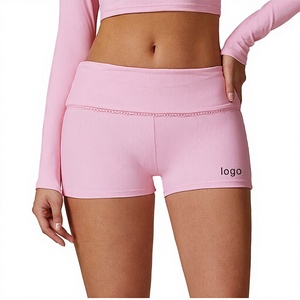 Yoga Dance <b>Exercise</b> Cyclist Plaid Lightweight Nylon/Cotton Full Length High Waist <b>Abdominal</b> Control Volleyball Shorts - Product Image 2