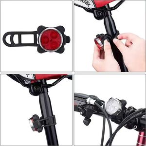 <b>Bicycle</b> Front And Rear <b>Light</b> Set USB Rechargeable LED COB Cycling Safety Lamp With 4 Modes IPX4 Waterproof - Product Image 1