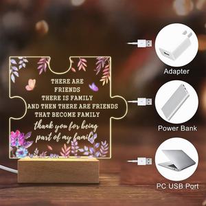 Acryl Light-Up Ornamente Diytree für weibliche Freundschaft geschenke Gedenk dekorationen Handgemachte Bastel tafeln - Product Image 4