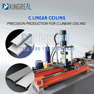 Nhôm h-hình dạng tuyến tính Trần cuộn hình thành máy vách ngăn Trần tuyến tính Dải Trần dây chuyền sản xuất Ấn Độ Nga - Product Image 4