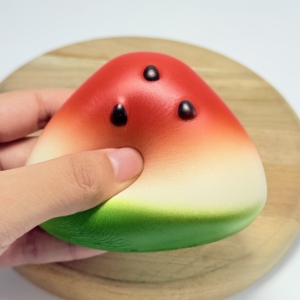 CHENXI Pu Watermelon Wet Soft <b>Squeeze</b> Toy Fruit Slow Rebound Toys Kids Kawaii Fidget Novelty Vent Toy - Product Image 1