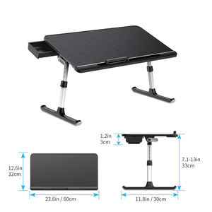 Bureau de lit réglable SAIJI <span class=keywords><strong>avec</strong></span> support pour ordinateur portable pliable et plateau de rangement pour manger ou pour le lit - Product Image 2