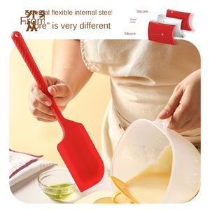 Xukang Advanced Sense Diamond Handle Integrated Silicone Scraper Cream Spatula Food Grade High Temperature Resistant Baking - Product Image 3