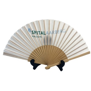 Abanico de Mano Personalizado con Logotipo Impreso, Abanico Plegable de Tela, Madera, Bambú o Papel Sublimado, para Bodas y Promociones - Product Image 5