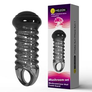 Bestseller Hochwertige TPE Silikon hülle Weich gummi Ber mit extra gepunktetem Design für wieder verwendbare Penis kondome - Product Image 3