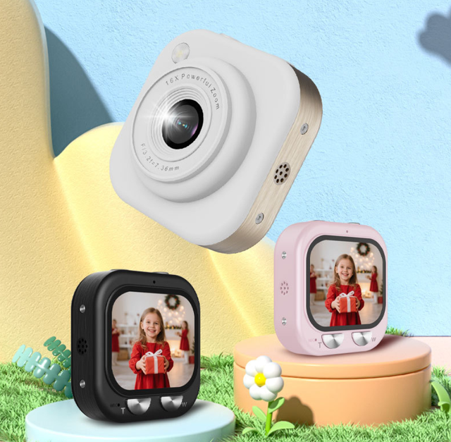 Q16 Mini Digital Camera HD 5-12MP Mini Camera Screen TF Card Portable Students Campus Features Timed Photo Video Mini Camera