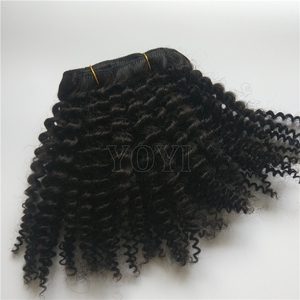 En gros Vierge Cuticule Cheveux Alignés Malaisiens Crépus Bouclés Paquets de Cheveux Humains Remy Extension de Cheveux Aliexpress Achats en Ligne 4 - Product Image 4