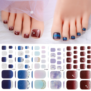 Pegatinas para <span class=keywords><strong>Uñas</strong></span> <span class=keywords><strong>de</strong></span> <span class=keywords><strong>los</strong></span> <span class=keywords><strong>Pies</strong></span> <span class=keywords><strong>con</strong></span> Lentejuelas Brillantes, Color Sólido, Cobertura Completa, Envolturas <span class=keywords><strong>de</strong></span> Gel para Arte <span class=keywords><strong>de</strong></span> <span class=keywords><strong>Uñas</strong></span> - Product Image 5