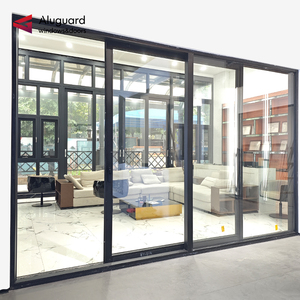 Porte de jardin en aluminium, de grande dimension, à cadre mince, garantie 10 ans, style minimaliste - Product Image 4