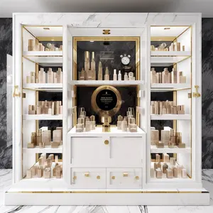 Großhandel Supermarkt Marke Shop Boden Parfüm Showcase Kosmetik Display Stand Racks
