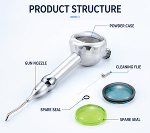 Polisseur dentaire électrique professionnel avec <span class=keywords><strong>jet</strong></span> d'eau et d'air pour le nettoyage des dents, en plastique - Product Image 2
