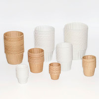 Gobelet en papier 1oz 2oz 3oz 4oz 5oz 6oz Gâteau d'anniversaire Gobelets à cupcakes de boulangerie sulfurisés Gobelets à muffins en papier pour la médecine