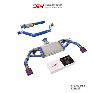 उच्च प्रदर्शन उत्कृष्ट ध्वनि कारखाने मूल्य टाइटेनियम नीले पके हुए निकास मफलर पाइप कैटबैक सिस्टम वीडब्ल्यू जीटी8 के लिए वाल्व के साथ वाल्व - Product Image 2