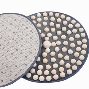 Tappetino da massaggio in legno antiscivolo per riflessologia casalingo per fare affidamento in piedi per impastare il <span class=keywords><strong>piede</strong></span> Shiatsu materasso per digitopressione - Product Image 5
