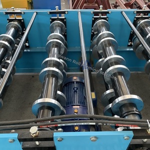 เครื่องขึ้นรูปม้วนพื้นโลหะเครื่องทำแผ่นพื้นระเบียงเหล็ก - Product Image 4