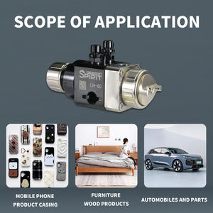 Aplicador Neumático Automático LH-80, Alimentador de Alta Atomización, Baja Presión, Acero Inoxidable Gris, Automatización Industrial - Product Image 4