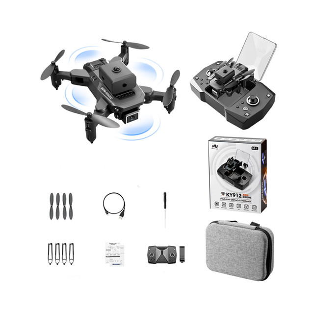 CAMOR CM-912 Mini UAV 4k Hd Air Pressure Camera Fixed Height Four Sides Obstacle Avoidance Professional Foldable Quadcopter Toy