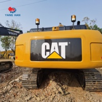 Excavatrice sur chenilles hydraulique CAT 324D d'occasion, faible nombre d'heures de travail, bon état, pelleuse d'occasion à vendre
