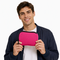 Porte-monnaie en néoprène uni personnalisé, mini sacs, pochette à fermeture éclair