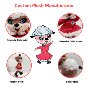 Высококачественные игрушки-талисманы на заказ, мягкие игрушки от производителя Peluches, персонализированные мягкие игрушки на заказ - Product Image 2