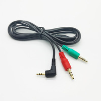 High Quality 2.5mm Stereo Jack Plug Adapter Power Male AV AUX Audio Cable 3.5mm splitter Cable
