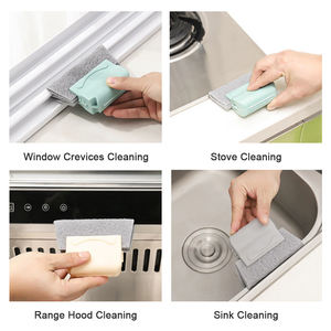 Kit de nettoyage des fentes de fenêtre amélioré, chiffon de nettoyage épaissi, forte puissance, poignée ergonomique pour évier de cuisine - Product Image 4