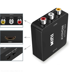 Adaptateur HDTV 1080p vers <span class=keywords><strong>RCA</strong></span> AV, câble convertisseur <span class=keywords><strong>RCA</strong></span> vers HDMI, CVBS 3RCA HDMI2AV, vidéo composite audio pour HDMI PC PS3 Xbox - Product Image 2