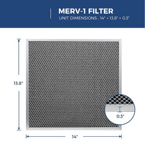 Filtro de repuesto Sentinel Hdi100 120 para purificador de aire y deshumidificador de espacios reducidos - Product Image 2