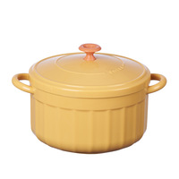 Micro-ondes bol à pâtes et à soupe avec couvercle et poignée pour bureau collège dortoir cuisine boîte à déjeuner Bento
