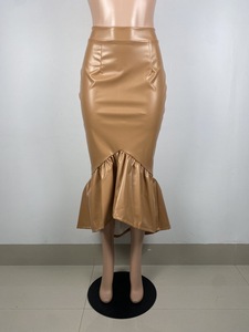 Dernières tendances en matière de jupes longues en <span class=keywords><strong>cuir</strong></span> pour femmes, vente en gros, <span class=keywords><strong>jupe</strong></span> en <span class=keywords><strong>cuir</strong></span> PU, <span class=keywords><strong>jupe</strong></span> en <span class=keywords><strong>cuir</strong></span> pour femmes - Product Image 2