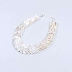 טבעי טהור צבע מעטפת פרל שרשרת מעטפת חרוזים אמא של פגז שרשרת - Product Image 6