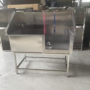 Bañera de Spa sostenible para mascotas de acero inoxidable 304 para gatos y perros, fácil de limpiar, secador de aseo recargable impermeable - Product Image 6