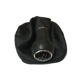 Pomo de palanca de cambios de coche, de cuero, 5 y 6 velocidades, ergonómico, para Volkswagen Golf - Product Image 1