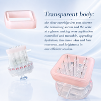 Cartouche Hydra 34G 9 broches avec tampon en silicone anti-fuite, pointe Meso scellée à profondeur réglable, jetable, calibrée pour les professionnels de spa