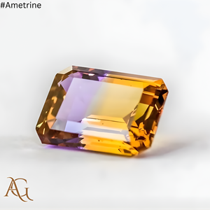 Nano Améthyste Citrine brute de laboratoire, couleur violet-jaune, pierre précieuse synthétique, taillée, simulée, créée en laboratoire, Nanosital - Product Image 2
