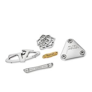 로고 브랜드 의류 금속 사용자 정의 금속 명판 로고 금속 사인 로고 명판 사용자 정의 금속 플레이트 라벨 - Product Image 2