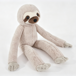 Peluche de Perezoso de Brazos Largos Personalizado, Suave y Color Taupe Claro, con Parche de Contraste en el Ojo y Extremidades Extra Largas - Product Image 3