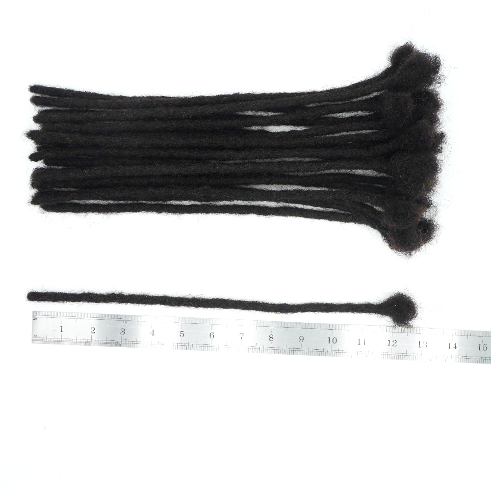 KAMA Whosale Human Hair Locs Extensions Dreadlocks Extensions Full Handmade Medium Size 100% Human Hair Extensions Detail Section 7